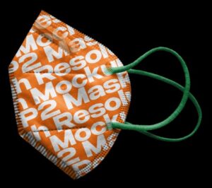 Realistic FFP2 Mask PSD Mockup
