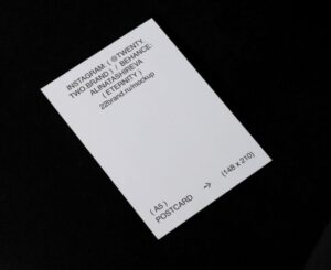 Minimal Postcard PSD Mockup