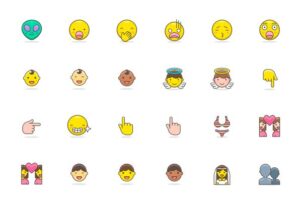 780+ Colorful Vector Emojis