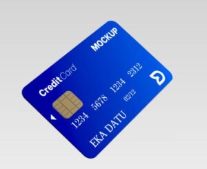 Realistic Credit Card Mockup Set PSD