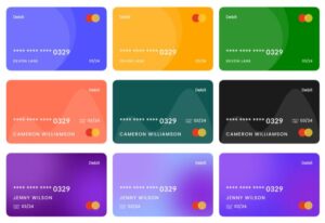 Minimal Debit Card Templates Figma