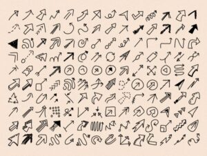 Hand Drawn Arrows Pack Vector