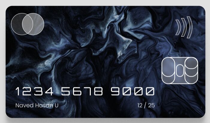 Abstract Credit Card Design Figma
