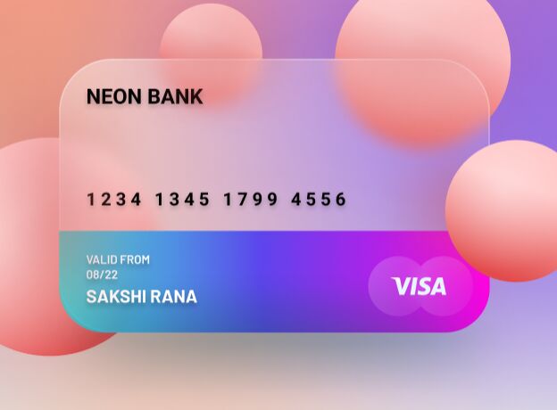 Glassmorphism Credit Card Template Figma