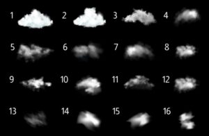 Fluffy Clouds PSD