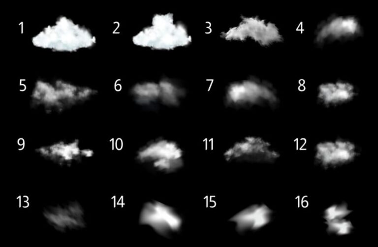 Fluffy Clouds PSD