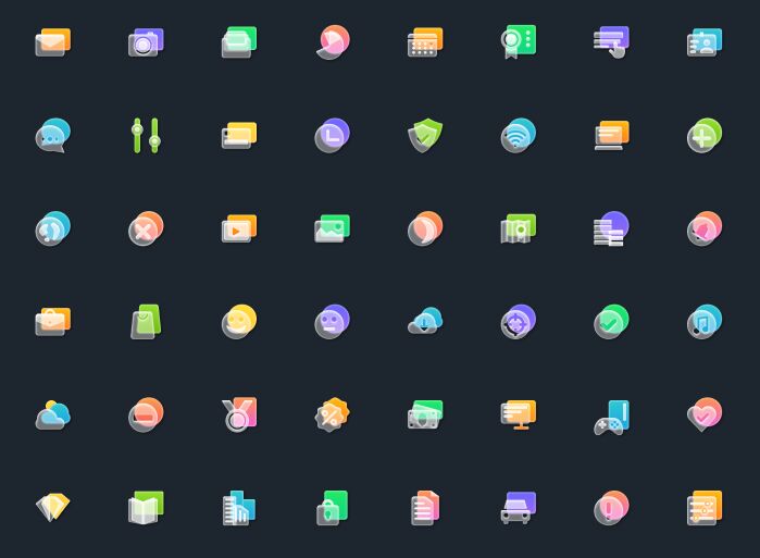 80+ Frosted Glass (Glassmorphism) Icons