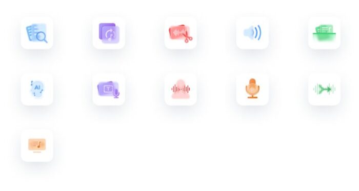 Download Free Glassmorphism Style Audio Icons For Figma - Free Figma ...