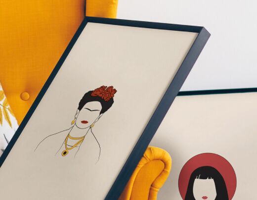 Two Art Frames Mockup PSD