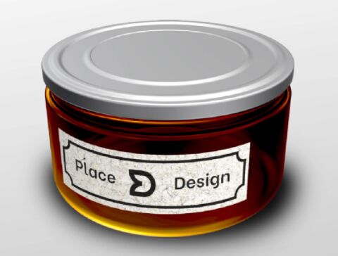 Realistic Jar Glass Mockup PSD