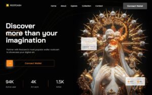NFT Landing Page Template Adobe XD