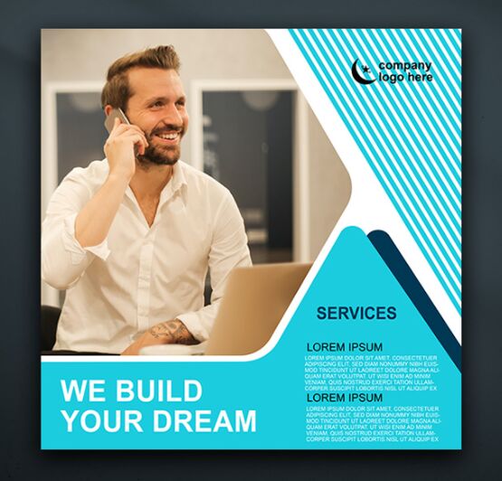 Business Instagram Post Template PSD