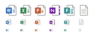 Microsoft Office Document Icons Figma