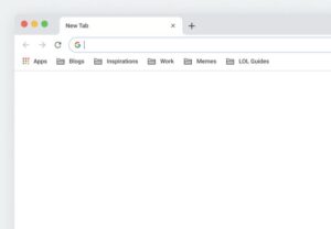 Realistic macOS Chrome Browser Mockup