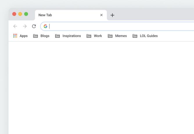 Realistic macOS Chrome Browser Mockup