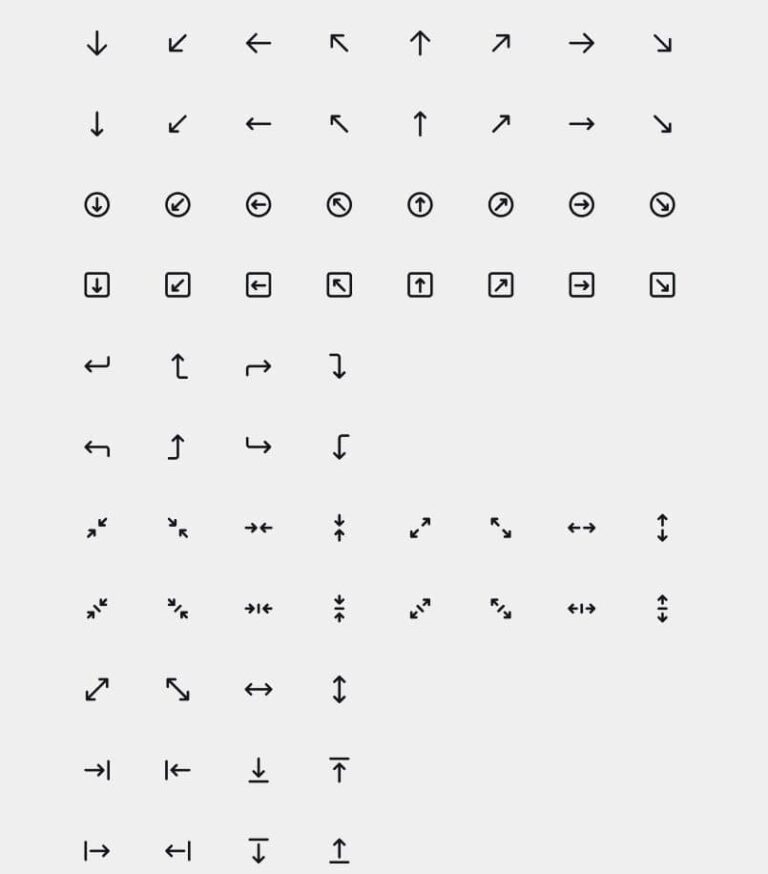 Ultimate Arrow Icons Pack Figma
