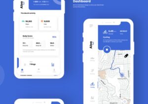 Clean Fitness UI Kit In Adobe XD