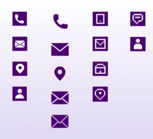 Contact Icons Pack Figma