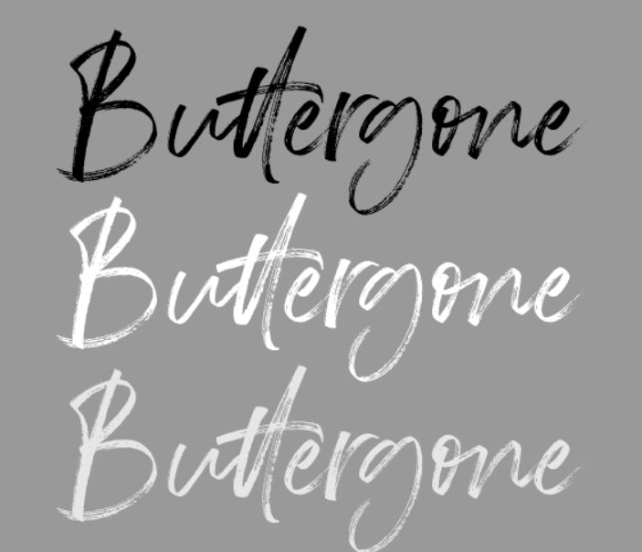Buttergone Brush Font