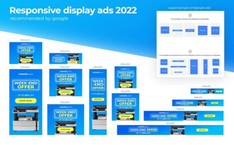 12 Google Ads Banners In PSD