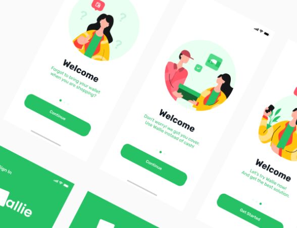 Minimal Fla Shopping App UI Adobe XD