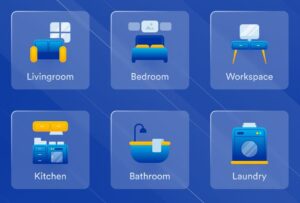 6 Modern Furniture Vector Icons