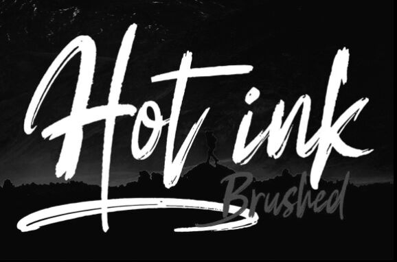 Hot Ink Brush Font