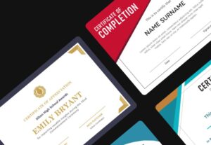 24 Minimal Certificate Templates Figma