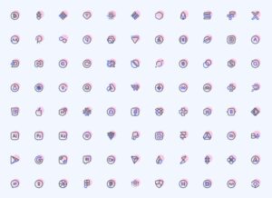 180+ Minimal Duotone UI Icons