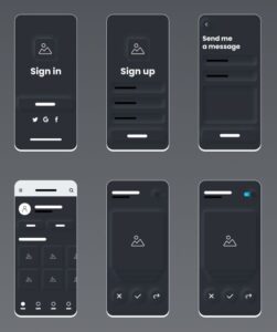 Neumorphic UI & Wireframe Kit Figma