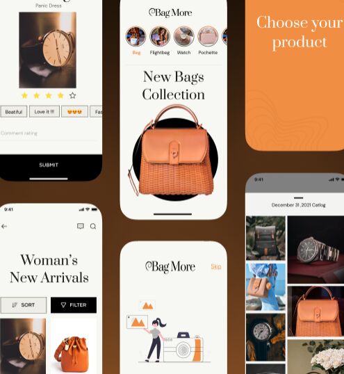 Fashion App UI Kit Bagmore