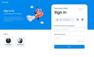 Login & Sign Up Web UI Kit Figma