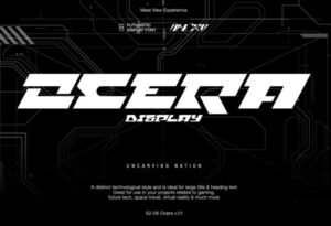 Ocera Futuristic Display Font