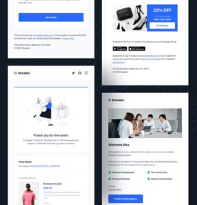 Modern Email Design Template Figma