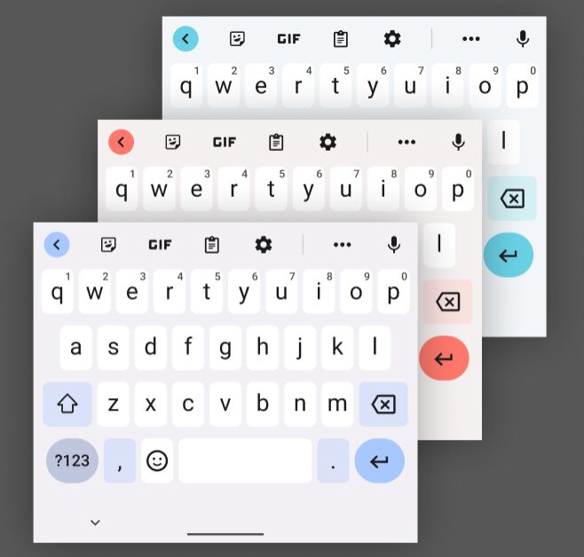 Android Keyboard Material UI Kit Figma