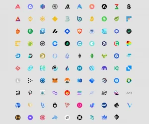 99 Cryptocurrency Logos And Badges Figma