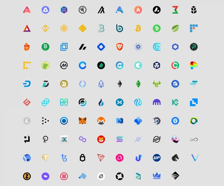 99 Cryptocurrency Logos And Badges Figma