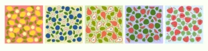 5 Handdrawn Fruits Patterns Figma