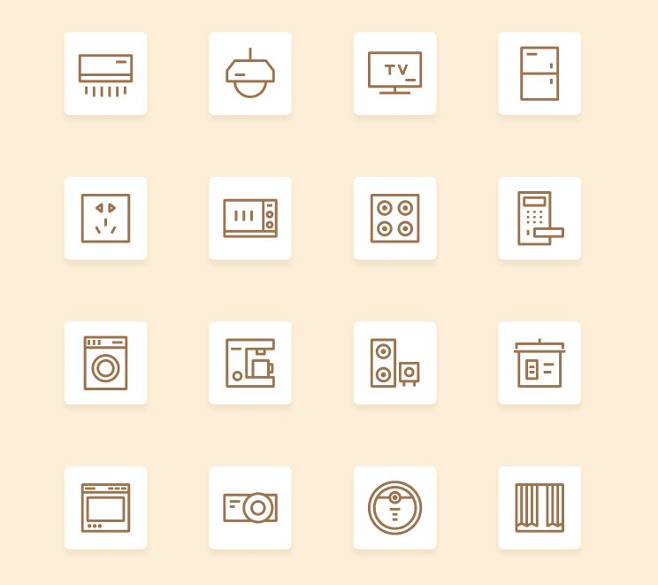 16 Smart Home Icons Figma