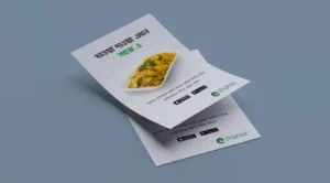 4 A4 Size Flyer PSD Mockups