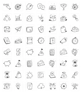 56 Notion-style Hand Drawn Icons