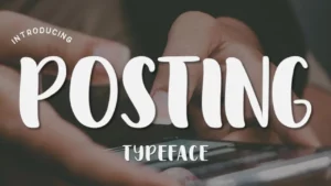Posting Simple Handwritten Font