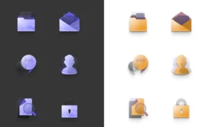 18 Neumorphism Style UI Icons Figma