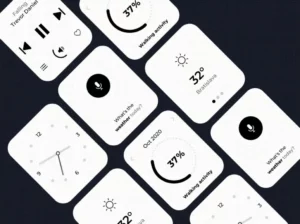 Minimal Clean Apple Watch UI KIT Figma