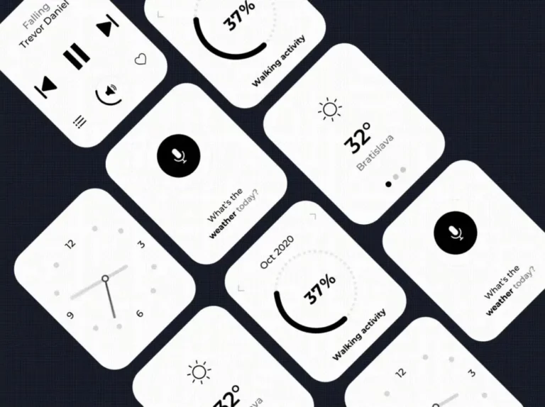 Minimal Clean Apple Watch UI KIT Figma