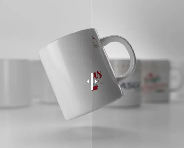 Two 3D Mug PSD Mockups
