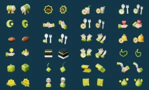 3D Ramadan Illustrations Figma