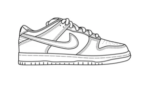 Nike SB SB Dunk Low Blank Vector Templates