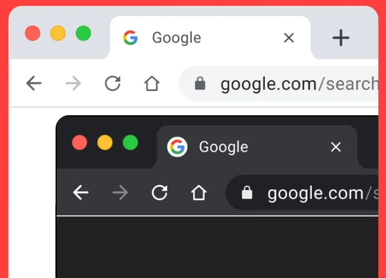 Google Chrome Desktop Browser UI Kit