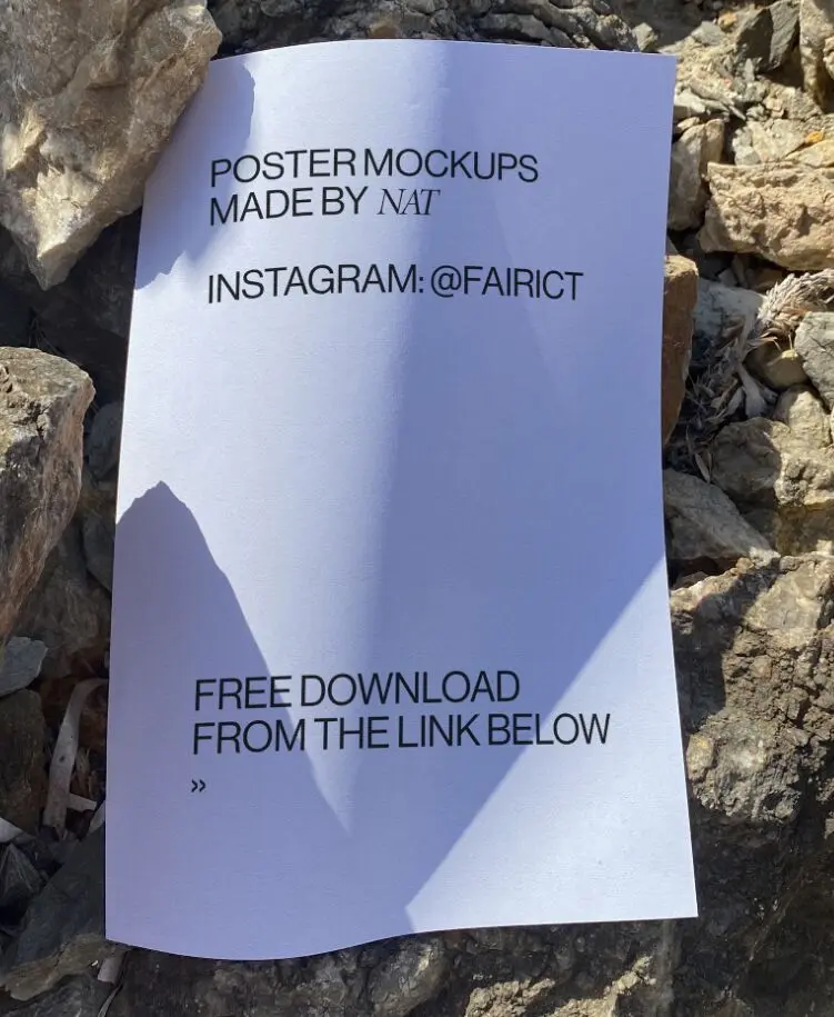 8 Realistic Poster PSD Mockups